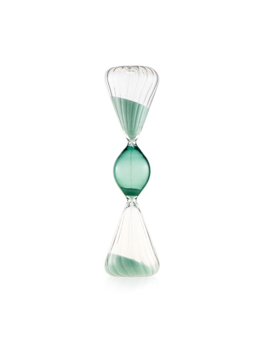 Clessidra con pallina verde 7,3x27 cm