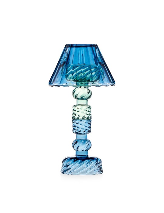 Candeliere pc con paralume Blu