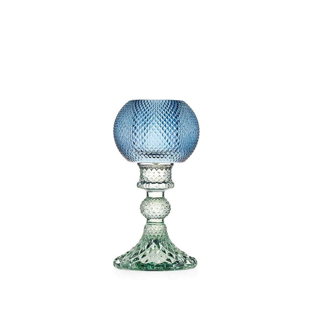 Candeliere pc paralume Blu