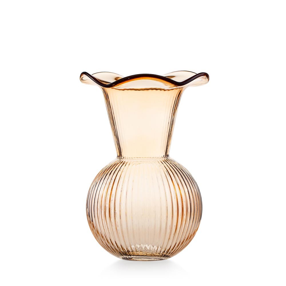 Vaso Bocca Larga Ambra 16x24cm