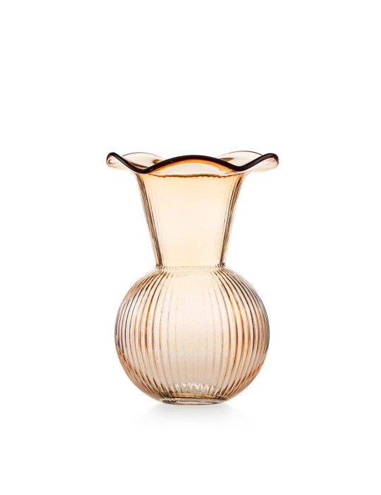 Vaso Bocca Larga Ambra 16x24cm