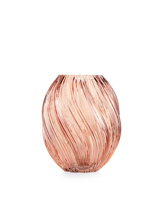 Vaso Spirale Ambra 18x21cm