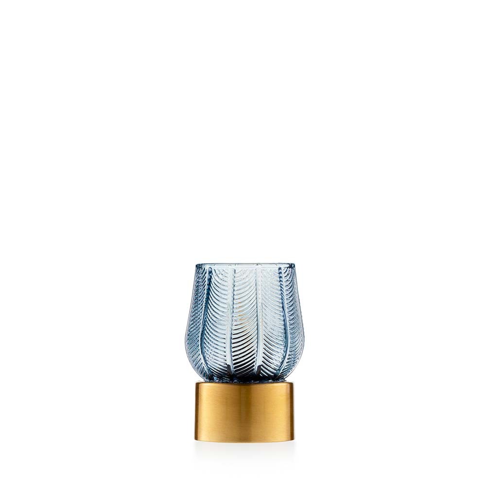Lampada a foglie Blu 8,5x12 cm