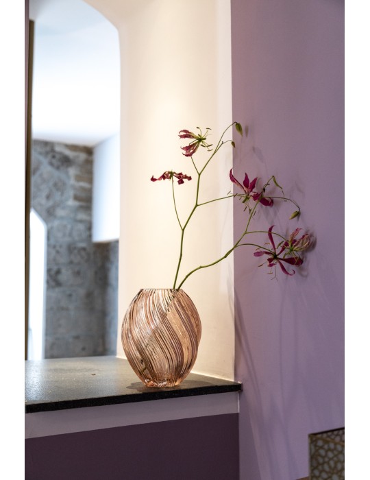 Vaso Spirale Ambra