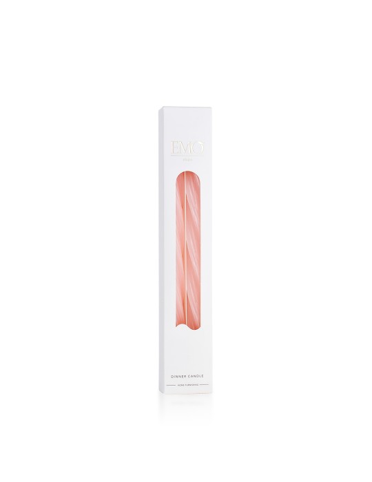 Set due candele a spirale Cipria - Realizzate a mano