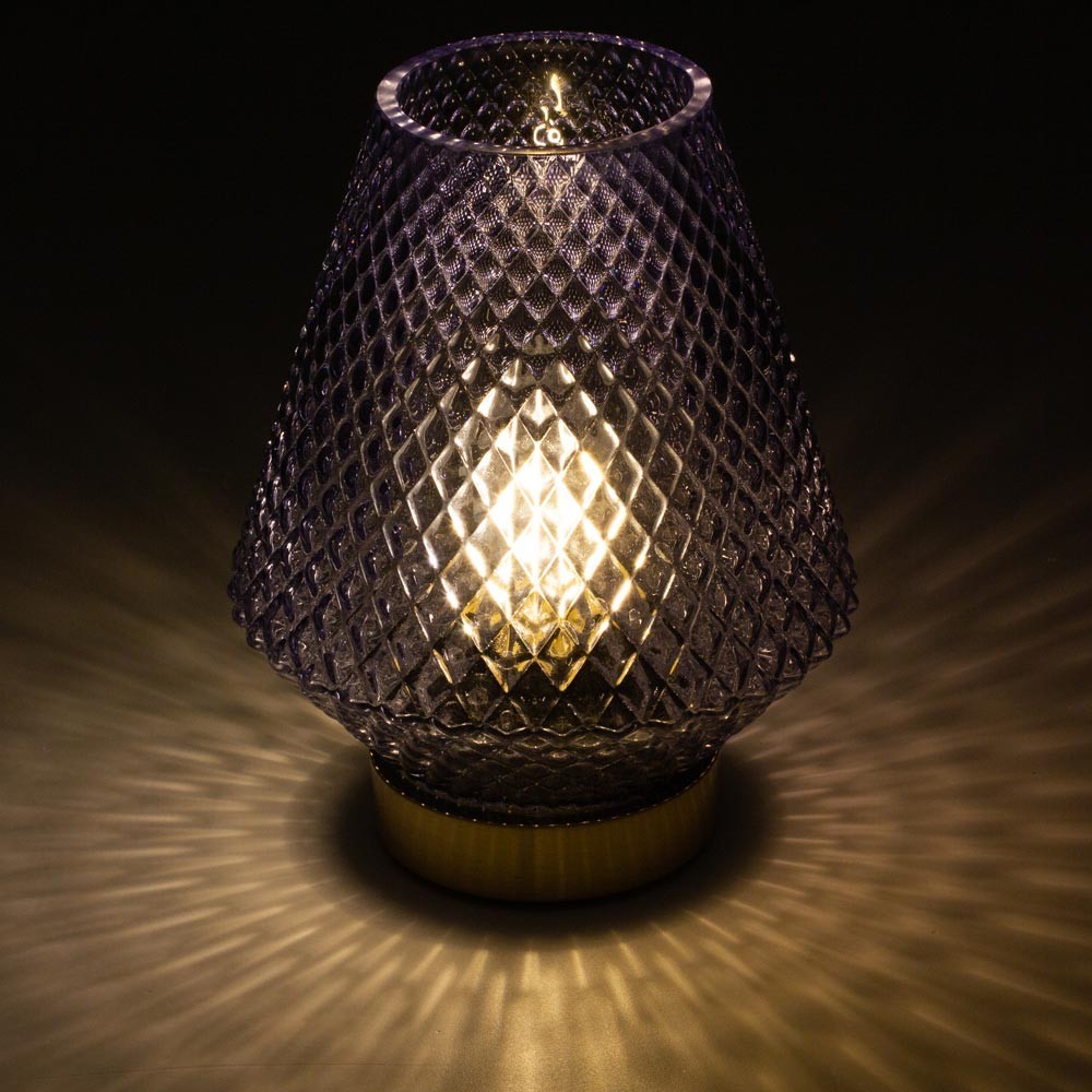 Lampada da tavolo blu