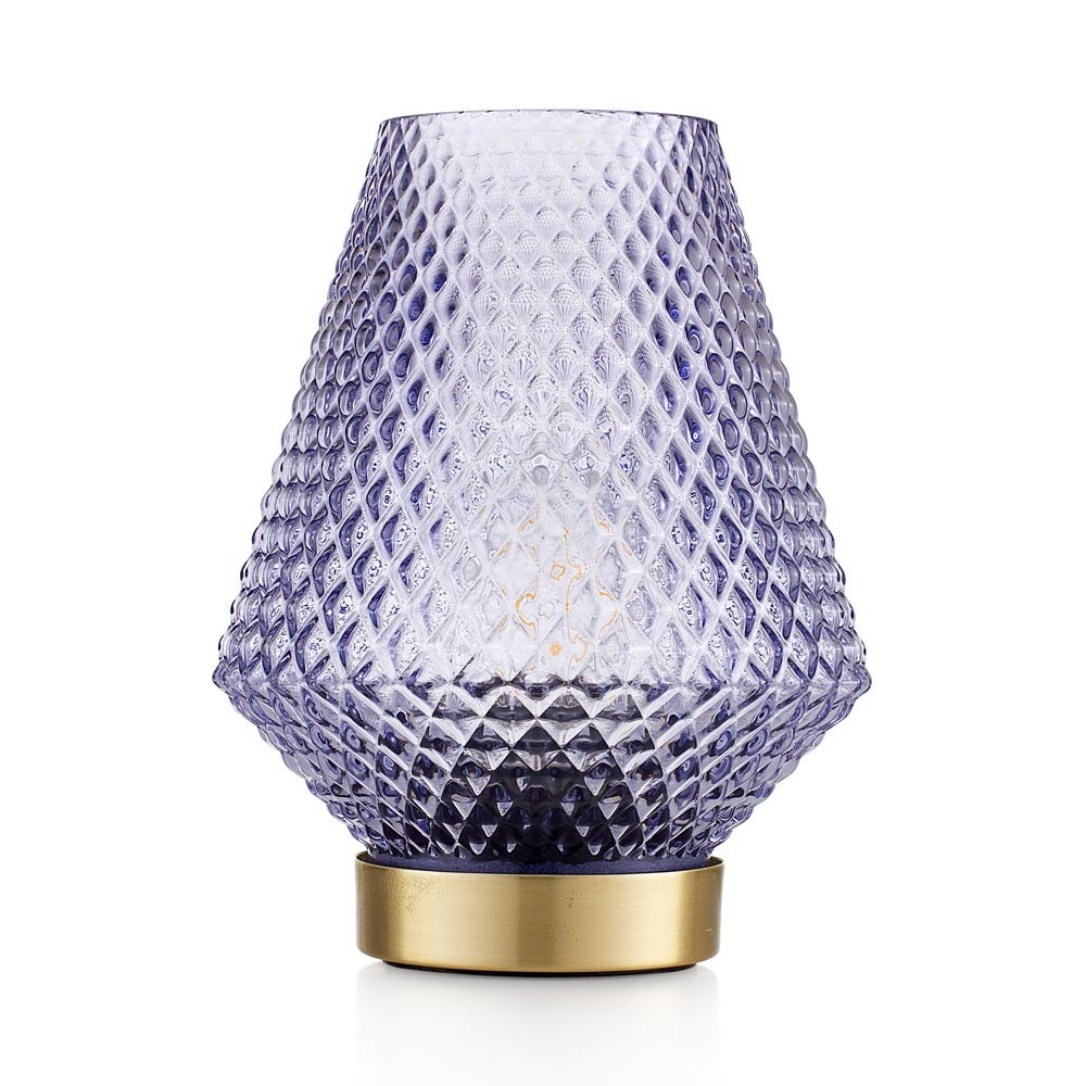 Lampada da tavolo blu
