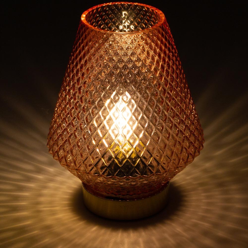 Lampada da tavolo cipria