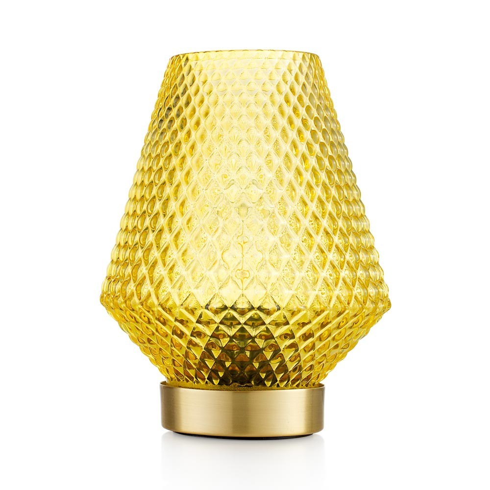 Lampada da tavolo gialla
