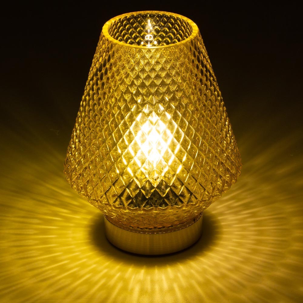 Lampada da tavolo gialla