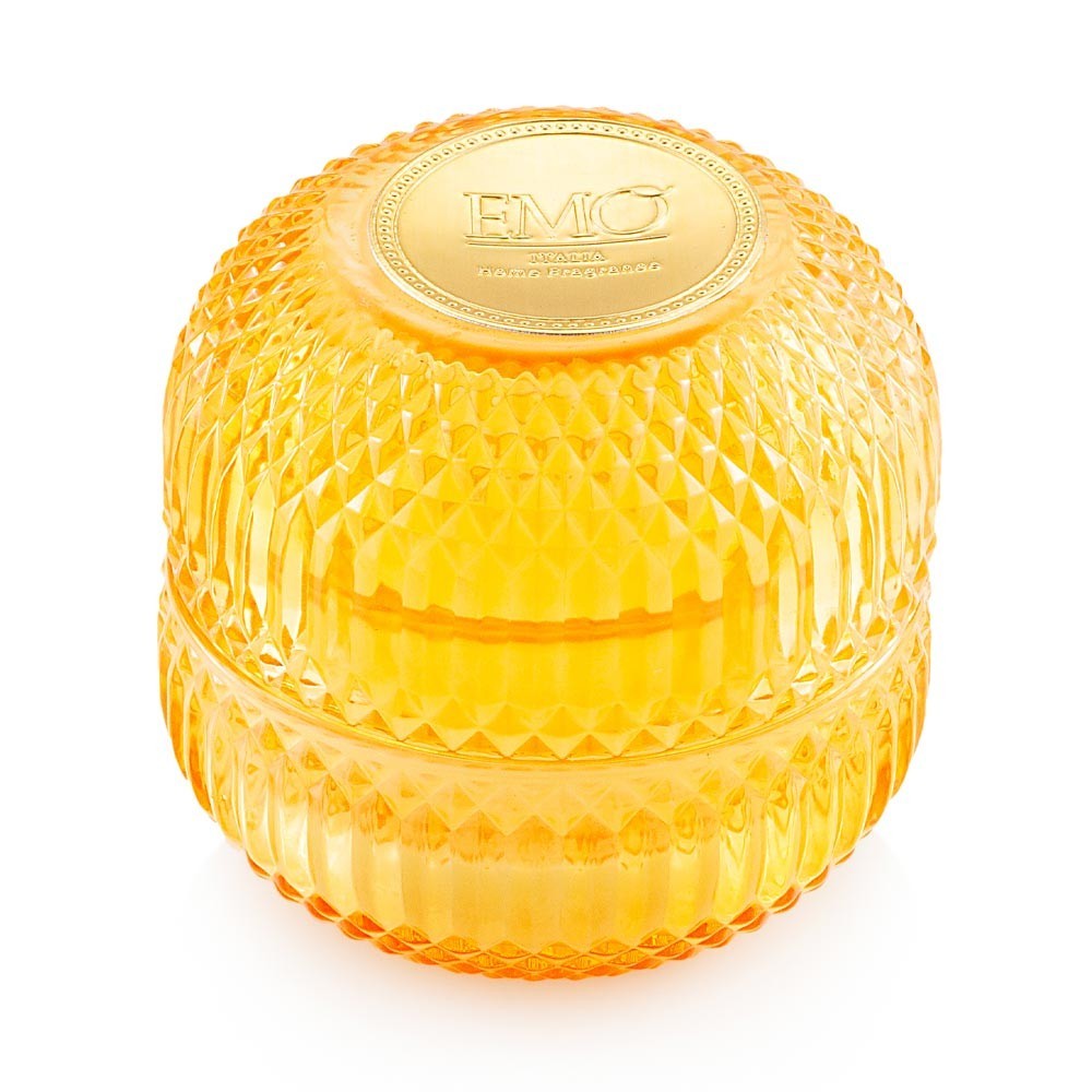 Candela in vetro Arancione