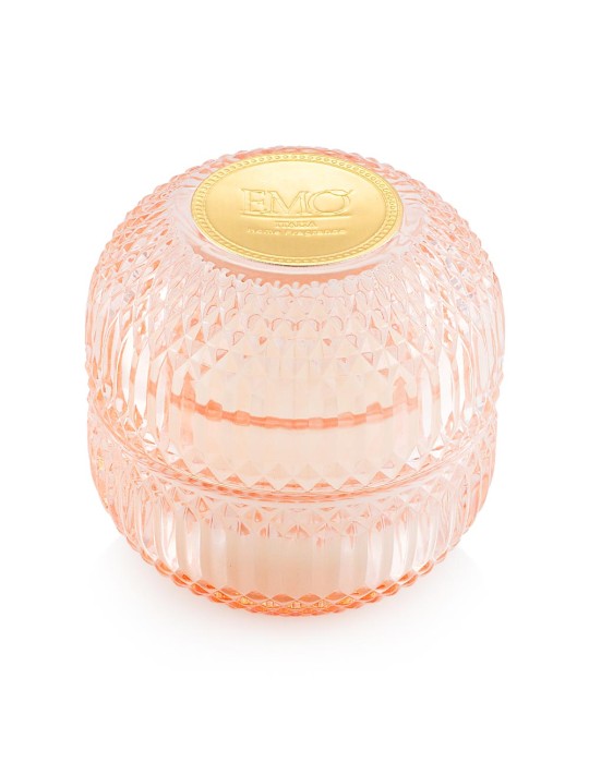 Candela in vetro Cipria