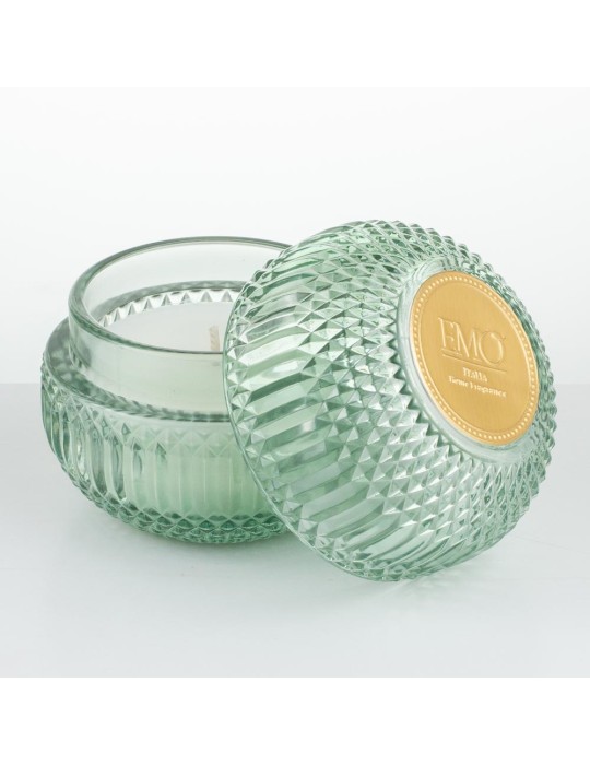 Candela in vetro Verde