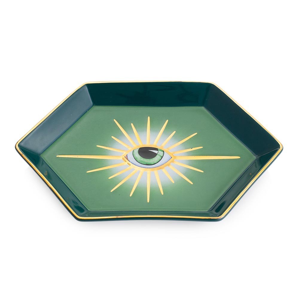 Svuotatasche in porcellana Verde