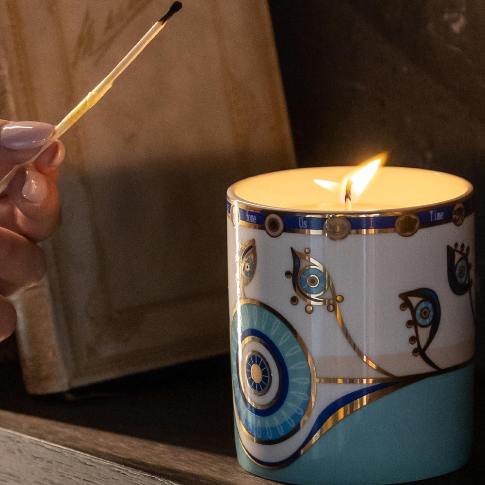 Candela in porcellana