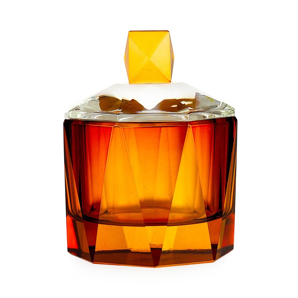 Scatola portaoggetti ambra