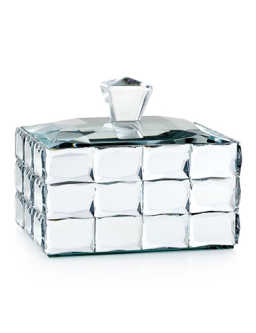 Scatola portaoggetti rettangolare a specchio