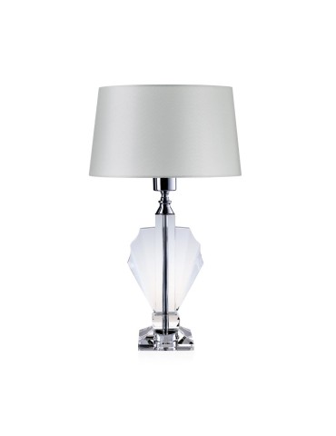 Lampada in cristallo con struttura Decò
