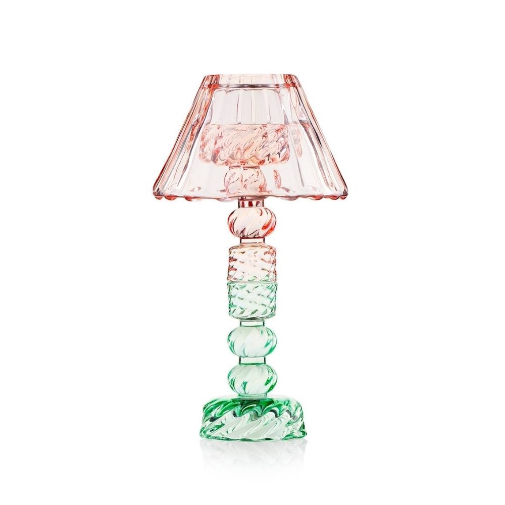 Candeliere gr con paralume Rosso