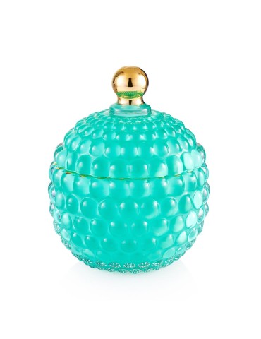 Medina scatola portaoggetti bombata verde