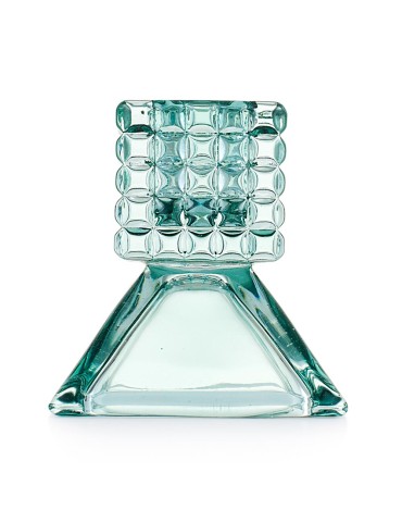 Candeliere mini triangolare verde